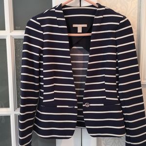 Navy blue stripe blazer